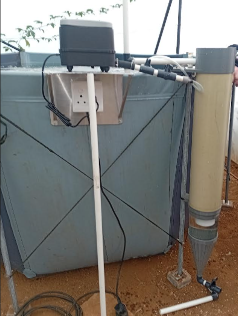 2.4 metre CMES aquaculture tank and collector